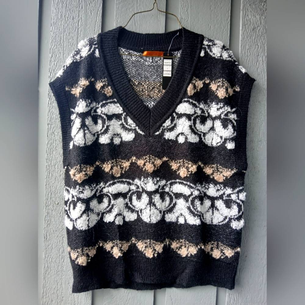 Belldini Sweater Vest Pullover V Neck- Size L